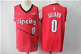 Blazers 0 Damian Lillard Red 2018 19 Earned Edition Nike Swingman Jersey,baseball caps,new era cap wholesale,wholesale hats